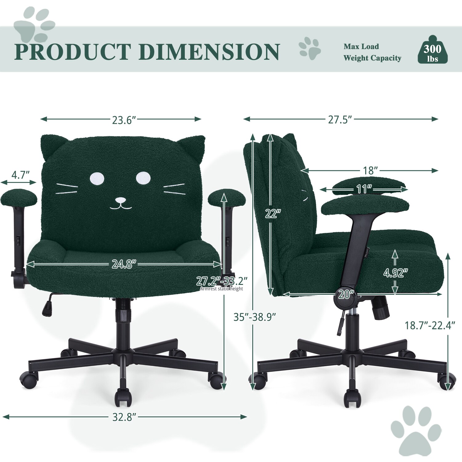 Sunchen Criss Cross Chair With Wheels And Arms, Cross Legged Office Chair With Wide Seat, Adjustable Cute Comfy Desk Chairs For Home Office, Bedroom, Vanity_maomaolike.com